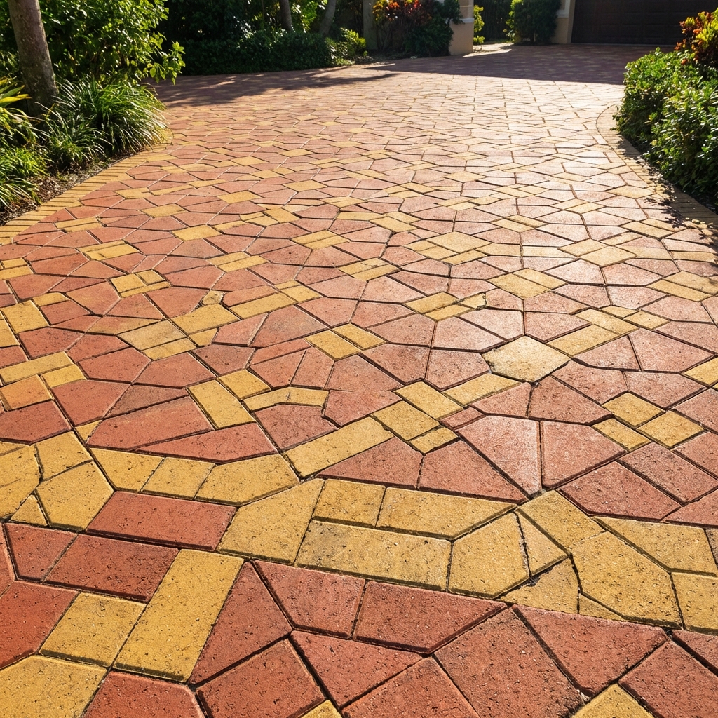 Premium colored interlock tiles